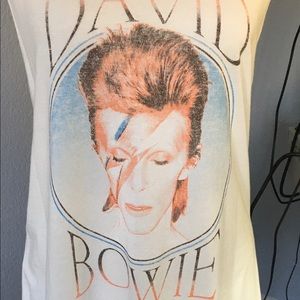 David Bowie sleeveless t shirt size L
